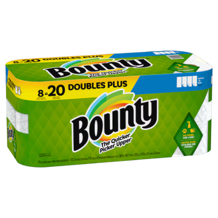 Bounty Select-A-Size Double Plus White 2-Ply Paper Towels (8-Rolls)